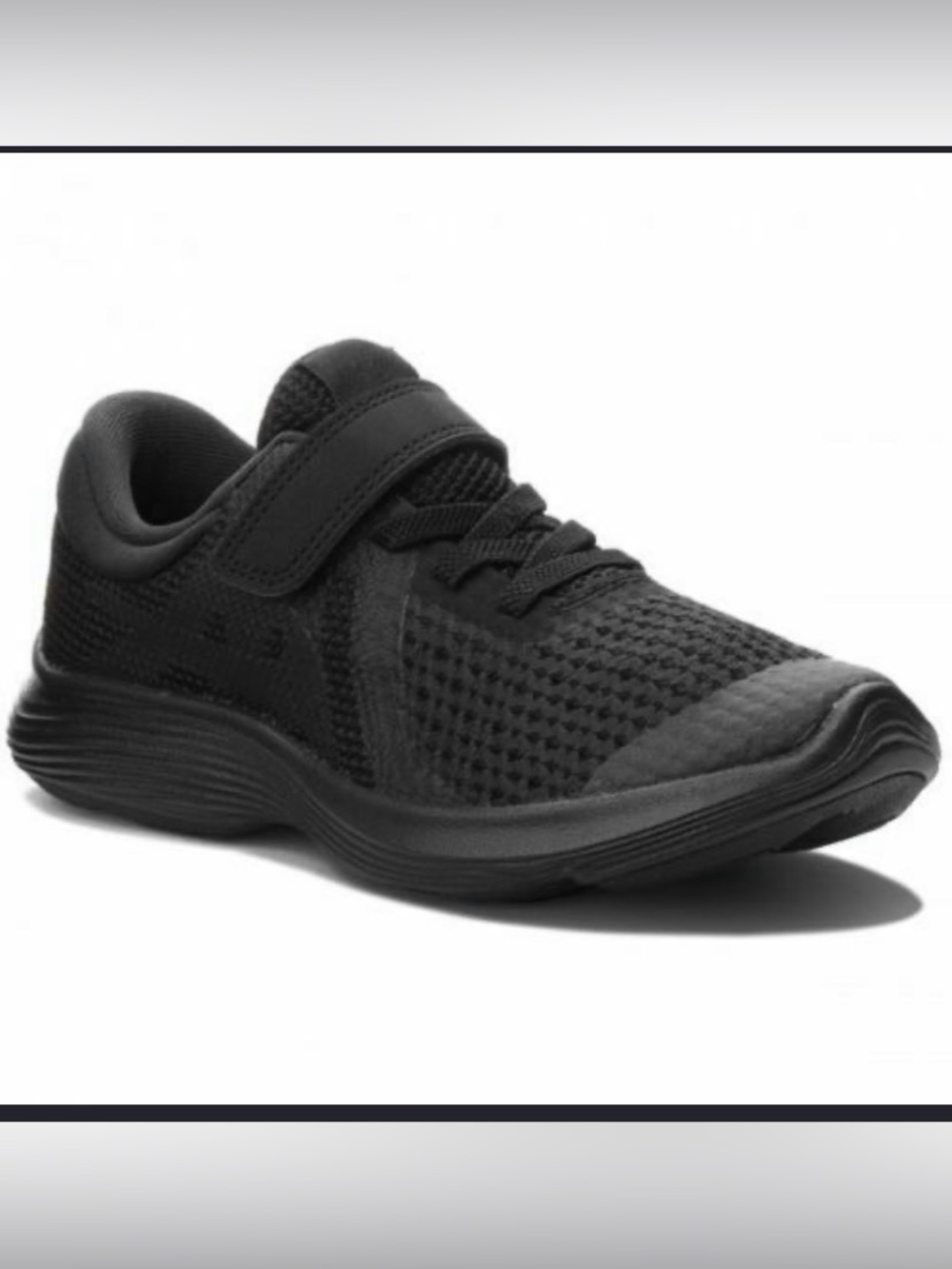 black Nike Revolution 4 (PSV) running shoes 11c